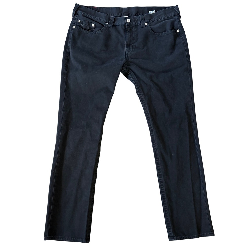 True‎ Religion Men's All Black Skinny Jeans Size 42 Denim Streetwear